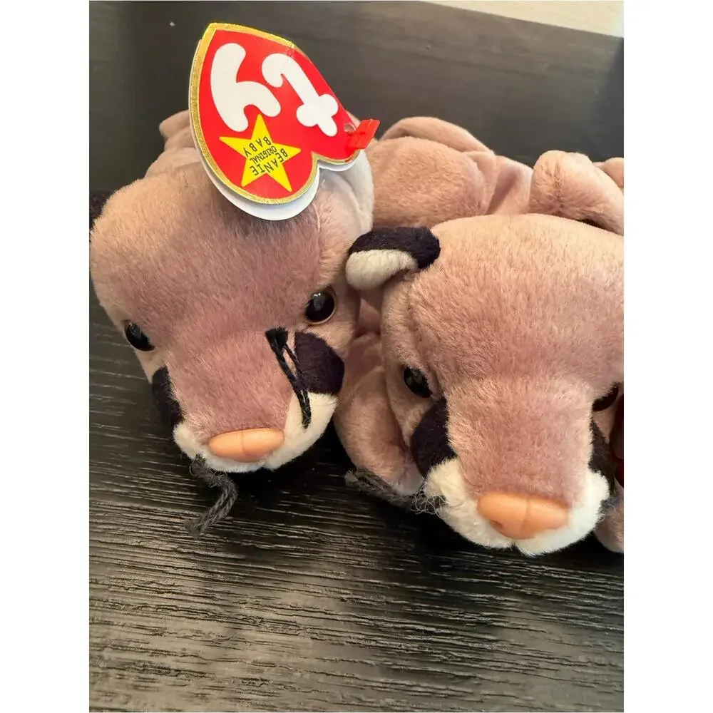 NWT Vintage Ty Beanie Babies Bundle of (3) Canyon Cougar Stuffed Animals